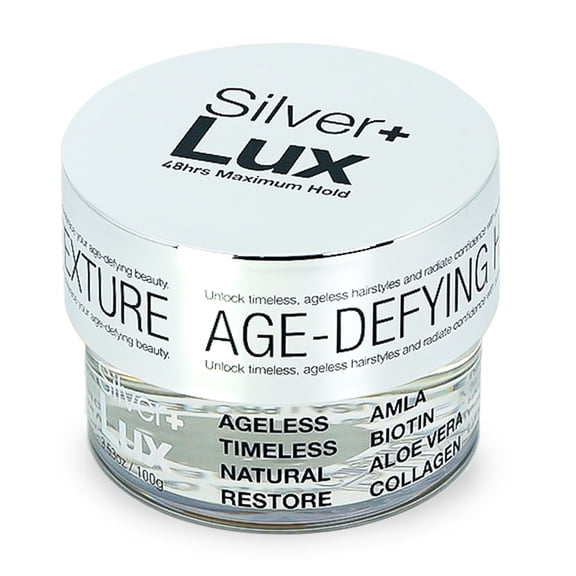 Lux Collection Edge Lux Edge Control Wax 48 Hour Maximum Hold No Flaking Natural Ingredients Scented Conditioning Styling Hair Gel Tamer (3.53 Ounce (Pack of 1), Silver+)