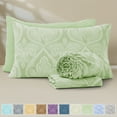 thumbnail image 1 of Lux Decor 4-Piece Twin Bed Sheet Sets – Ultra-Soft Microfiber, Paisley Print, Upto 16" Deep Pocket Fitted Sheet, Flat Sheet & 2 Pillowcases, Sage, 1 of 11