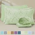thumbnail image 1 of Lux Decor 6-Piece King Size Sheets Set – Ultra-Soft Microfiber, Paisley Print, Upto 16" Deep Pocket Fitted Sheet, Flat Sheet & 4 Pillowcases, Sage, 1 of 11