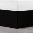 thumbnail image 1 of Lux Decor California King Bed Skirt - Easy fit with 16 Inch Tailored Drop - Brushed Microfiber, Soft Quadruple Pleated, Hotel Quality - Black, 1 of 7