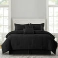 thumbnail image 1 of Lux Decor Collection 10-Piece Queen Comforter Set with Sheets - Queen Size Bedding Set, Black, 1 of 7