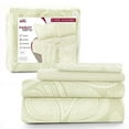 thumbnail image 1 of Lux Decor Collection 4 Piece Twin XL Bed Sheets Set - Luxury Soft Microfiber Bed Sheets Set Deep Pocket - Twin XL, Ivory, 1 of 9