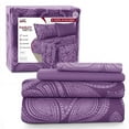 thumbnail image 1 of Lux Decor Collection 4 Piece Twin XL Bed Sheets Set - Luxury Soft Microfiber Bed Sheets Set Deep Pocket - Twin XL, Purple, 1 of 9