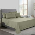 thumbnail image 1 of Lux Decor Collection 6 Piece Deep Pocket Bedroom Bed Sheets Set California King - Microfiber California King Sheets, Green, 1 of 4