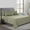 thumbnail image 1 of Lux Decor Collection 6 Piece Deep Pocket Bedroom Bed Sheets Set Full - Microfiber Full Sheets, Green, 1 of 5
