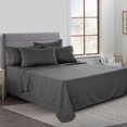 thumbnail image 1 of Lux Decor Collection Bed Sheets, Deep Pocket Microfiber Bed Sheet Set - Wrinkle, Fade, Stain Resistant Queen Sheets, Dark Gray, 1 of 4