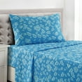 thumbnail image 1 of Lux Decor Collection Bed Sheets, Microfiber Upto 16 Inch Deep Pocket Twin Sheets Set - Floral, Blue, 1 of 9
