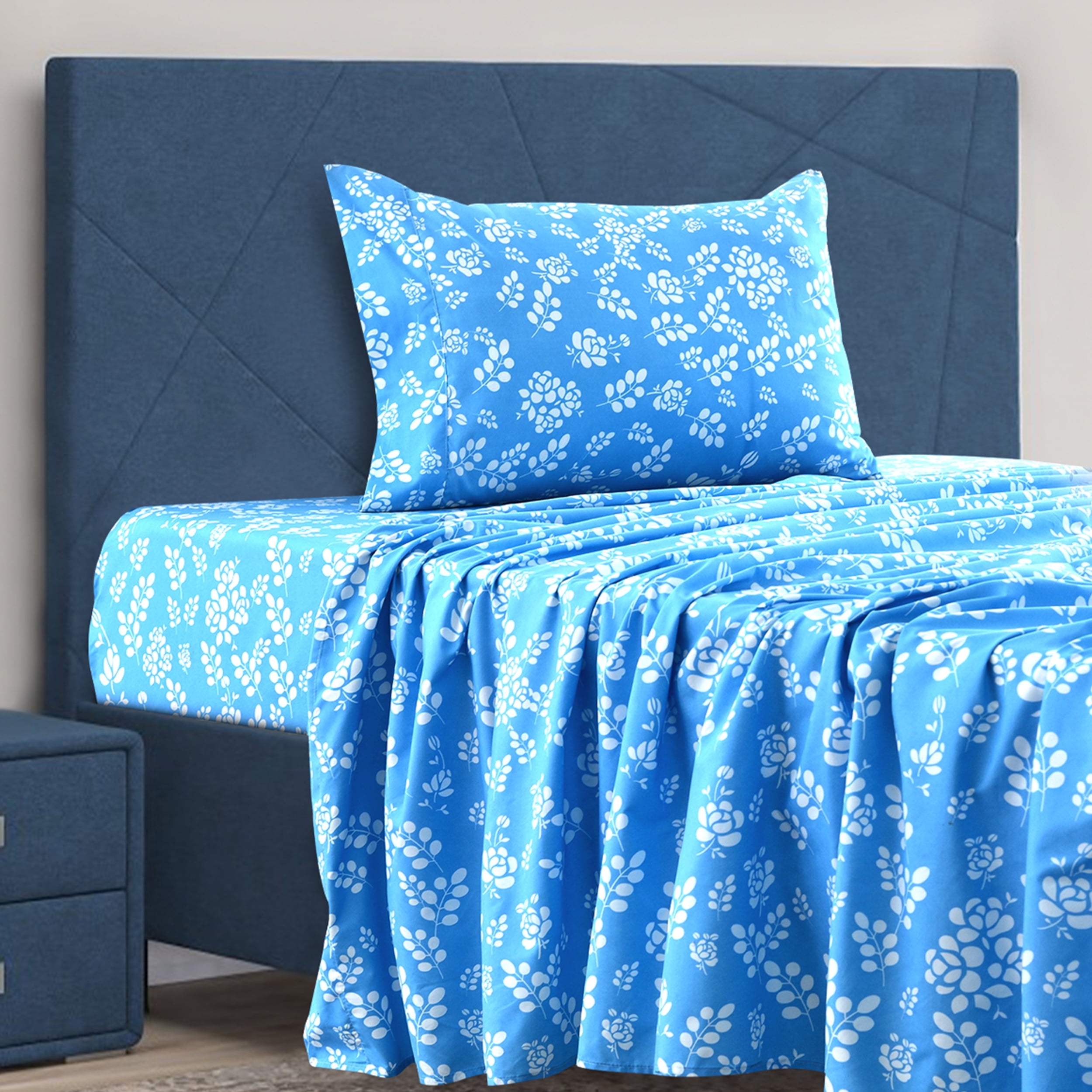 Lux Decor Collection Twin Bed Sheets Set - Floral Colored Patterned ...