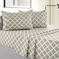 thumbnail image 1 of Lux Decor Collection Bed Sheets, Premier 1800 Series Deep Pocket, Wrinkle, Fade, Stain Resistant Queen Bedding Sheets Set, Taupe, 1 of 7