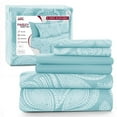 thumbnail image 1 of Lux Decor Collection Bed Sheets Set - High GSM Brushed Microfiber Full Bed Sheets Set - Full, Blue, 1 of 9