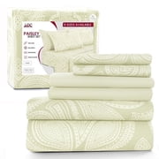 Lux Decor Collection Bed Sheets Set - High GSM Brushed Microfiber Full Bed Sheets Set - Full, Ivory