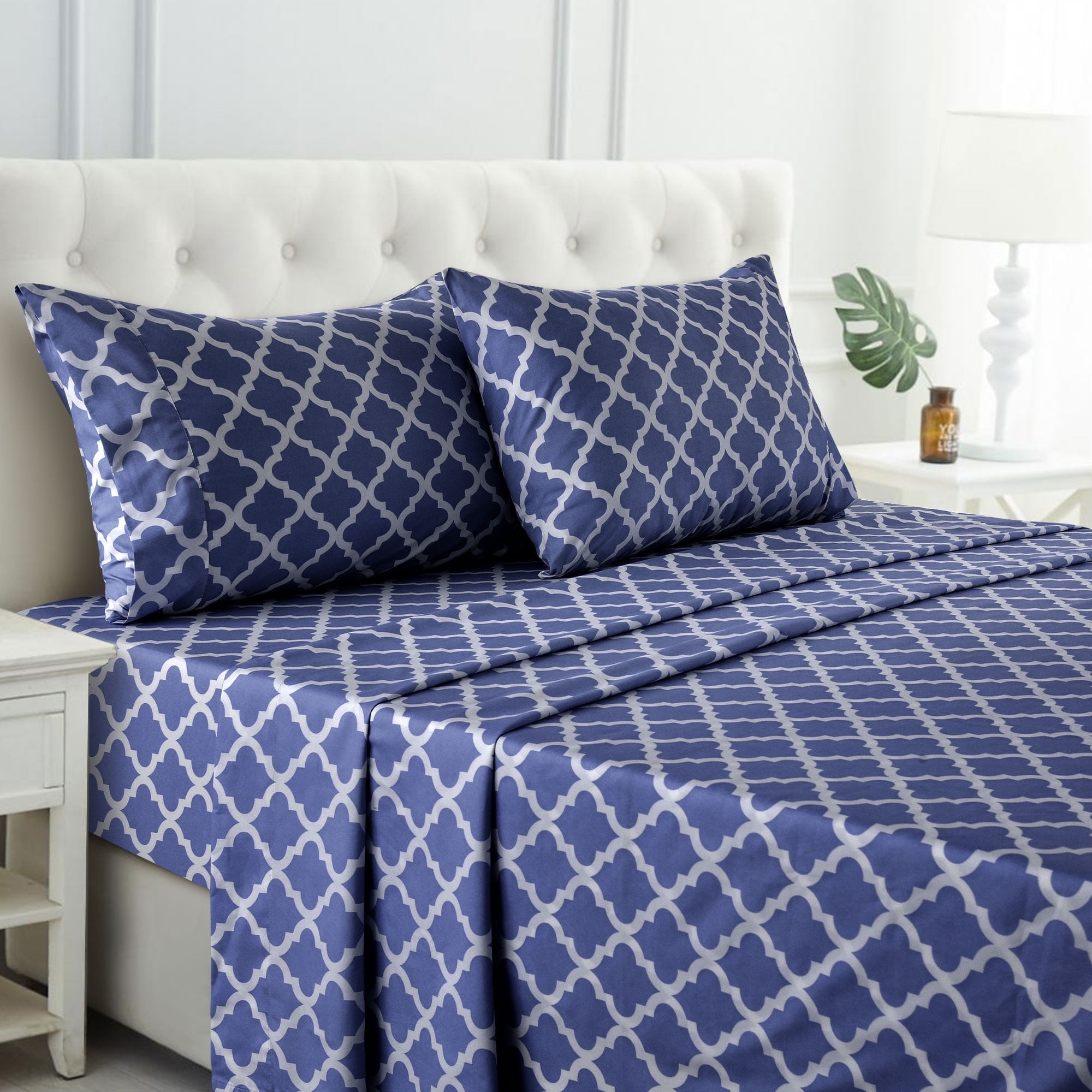 Lux Decor Collection California King Bed Sheets, Premier 1800 Series 4