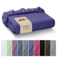 thumbnail image 1 of Lux Decor Collection Fitted Sheet - Upto 16 Inches Deep Pocket Twin XL Bed Sheet - Navy Blue, 1 of 10