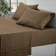 thumbnail image 1 of Lux Decor Collection Full Bedding Sheet Set - 16" Deep Pocket Sheets Set - Soft Microfiber Shrinkage & Fade Resistant, Easy Care Bed Sheets Set - Brown, 1 of 6