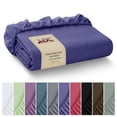 thumbnail image 1 of Lux Decor Collection Full Size Fitted Sheet - Microfiber Deep Pocket Fitted Sheet Only - Navy Blue, 1 of 10