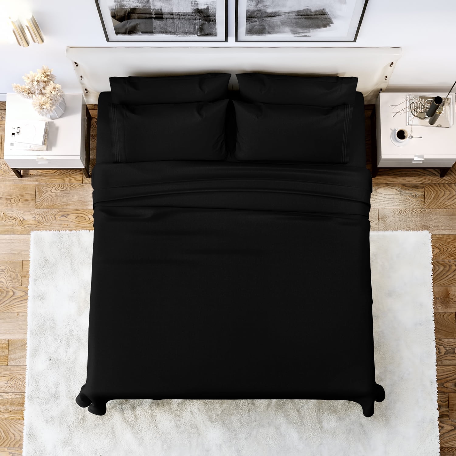 "Lux Decor Collection Soft Bed Sheets, Full Size, 16"" Deep Pocket ...