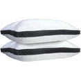thumbnail image 1 of Lux Decor Collection Gusseted Quilted Bed Pillows - Set of 2 Premium Bed Pillows for Side Sleepers and Back Sleepers - 2 Pack (King Size, Dark Grey Gussets), 1 of 5