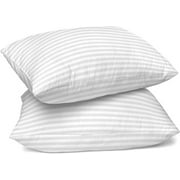 Lux Decor Collection King Bed Pillows Set of 2- Comfortable Breathable Bed Pillows for Sleeping (White, 20x36)