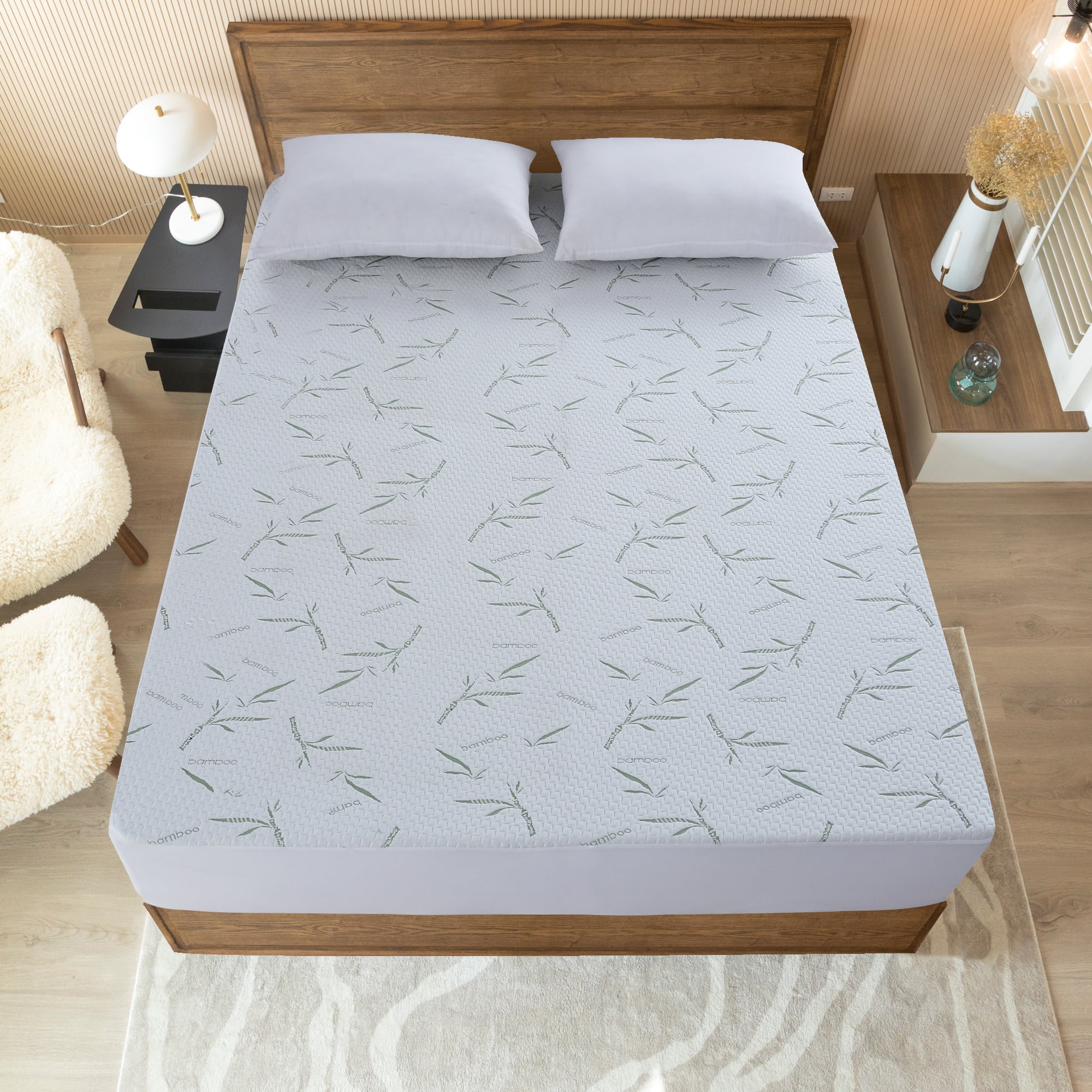 Lux Decor Collection King Mattress Protector Waterproof 18" Fitted