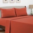thumbnail image 1 of Lux Decor Collection King Size Sheet Set - 4 Pc King Bed Sheets Set - High GSM Brushed Microfiber Sheets - Up to 16 Inches Deep Pocket Bedding Sheets & Pillowcases, Coral, 1 of 8
