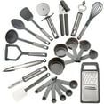 thumbnail image 1 of Lux Decor Collection Kitchen Utensils Set - Nylon and Stainless Steel Cooking Utensils Set - Kitchen Starter Set, Gray, 1 of 12