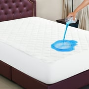 Lux Decor Collection Microfiber Mattress Pad - Soft Mattress Cover with Extra Padding for Ultimate Comfort