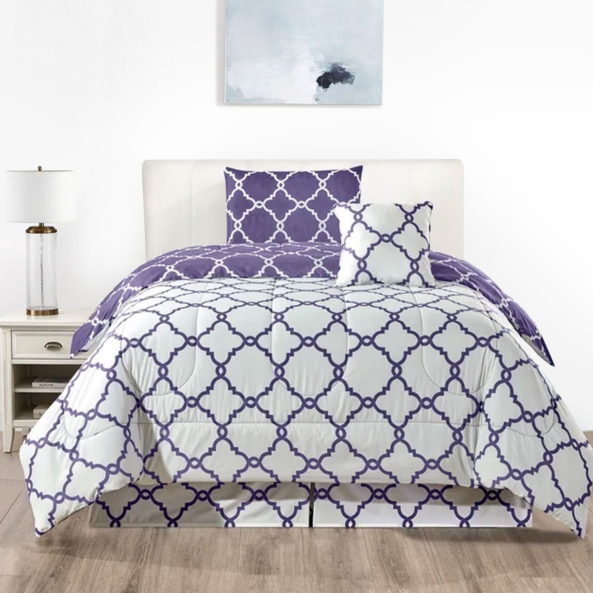 Lux Decor Collection 6-Piece Microfiber Sheet Set – Deep Pocket Navy