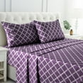 thumbnail image 1 of Lux Decor Collection Premier 1800 Collection Soft Microfiber King Bed Sheet Set, Wrinkle, Fade Stain Resistance Bedding Set & Pillowcases - Purple, 1 of 7
