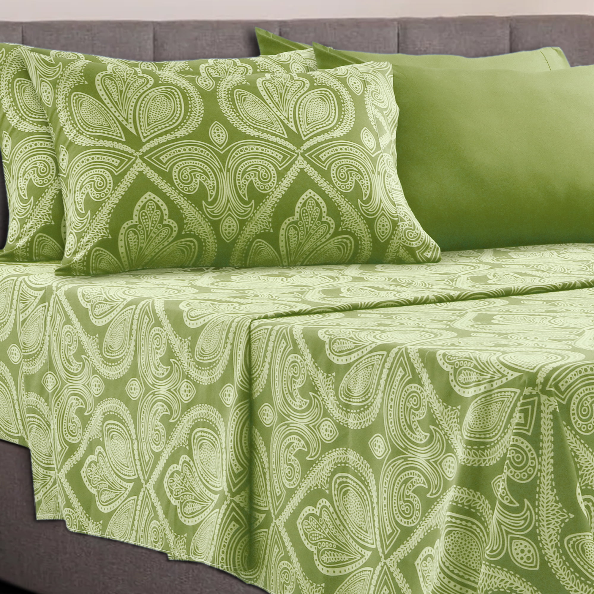 Lux Decor Collection Queen Size Sheet Set 6 Piece Microfiber Deep lux-decor-collection-queen-size-sheet-set-6-piece-microfiber-deep