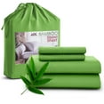 thumbnail image 1 of Lux Decor Collection Rayon from Bamboo Blend Sheets Set - 4 Piece Deep Pocket Bed Sheets Set - California King, Sage, 1 of 9