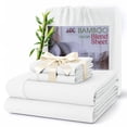 thumbnail image 1 of Lux Decor Rayon from Bamboo Blend Sheets Set King - 4 Piece Cooling Bed Sheets Set, White, 1 of 9
