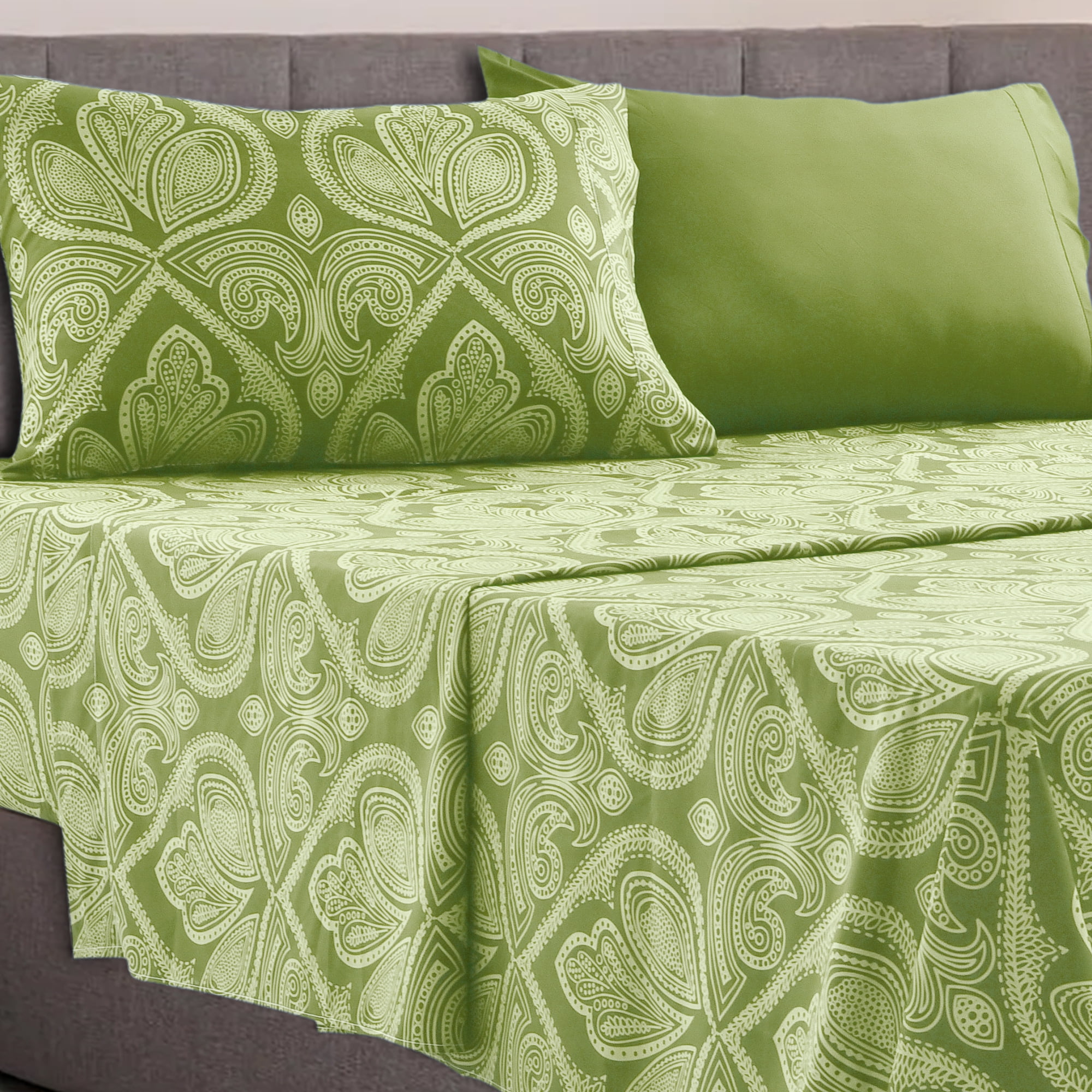 Lux Decor Collection Twin Bed Sheets Set 1800 Microfiber Bedding Set, Deep Pockets, Wrinkle