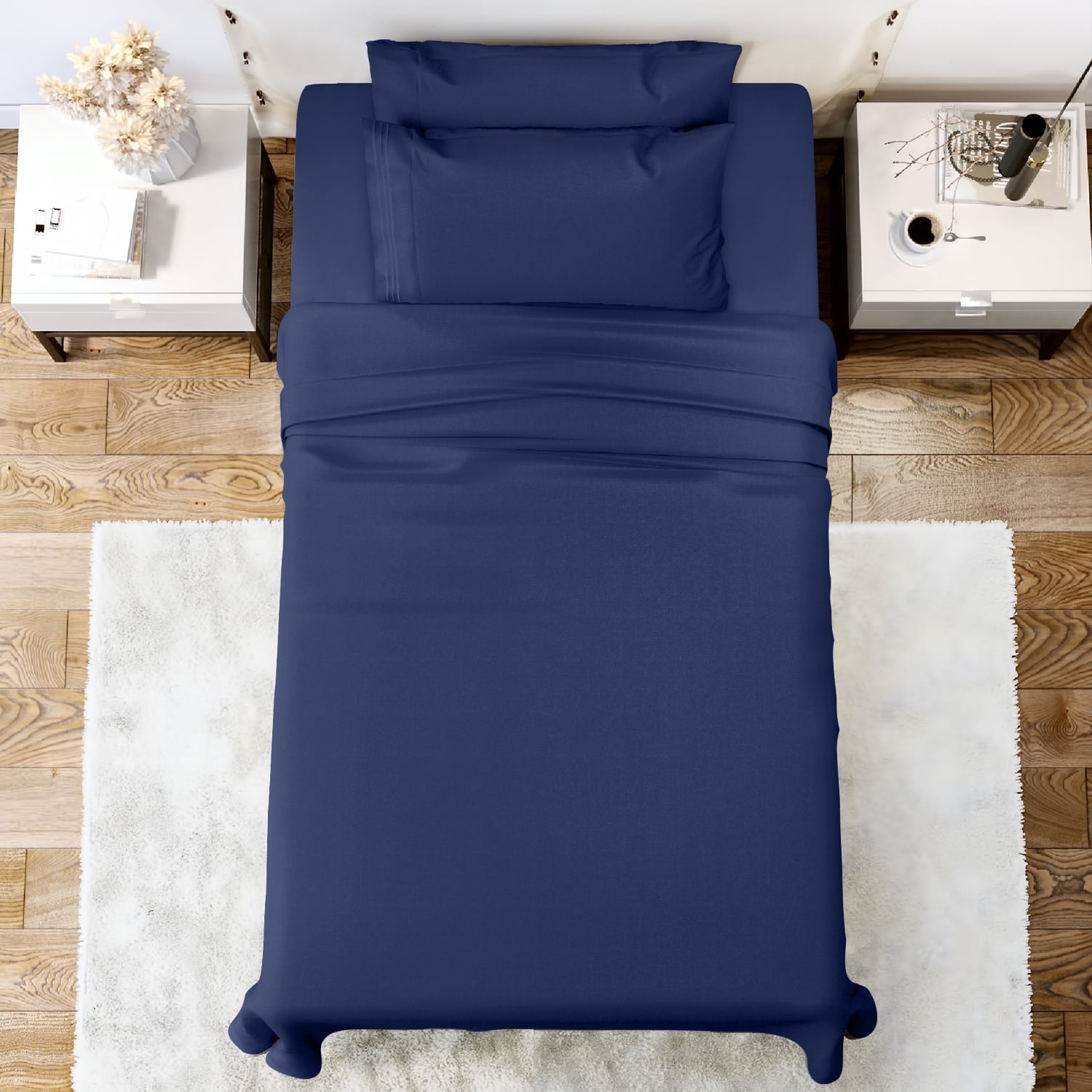Berkshire Velvetsoft Sheet Set with Extra Pillowcases in Beige Queen Walmart