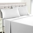 thumbnail image 1 of Lux Decor Collection Twin Bed Sheets Set 4 Piece - 16 Inch Deep Pocket Microfiber Sheets - White, 1 of 8