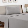 thumbnail image 1 of Lux Decor Collection Twin XL Bed Sheets - Brushed Microfiber 3 Piece Bed Sheets Set Upto 16 Inches Deep Pocket, Gray, 1 of 8