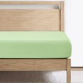 thumbnail image 1 of Lux Decor Collection Twin XL Fitted Sheet, Microfiber Upto 16 Inches Deep Pocket Fitted Sheets Only - Sage, 1 of 6