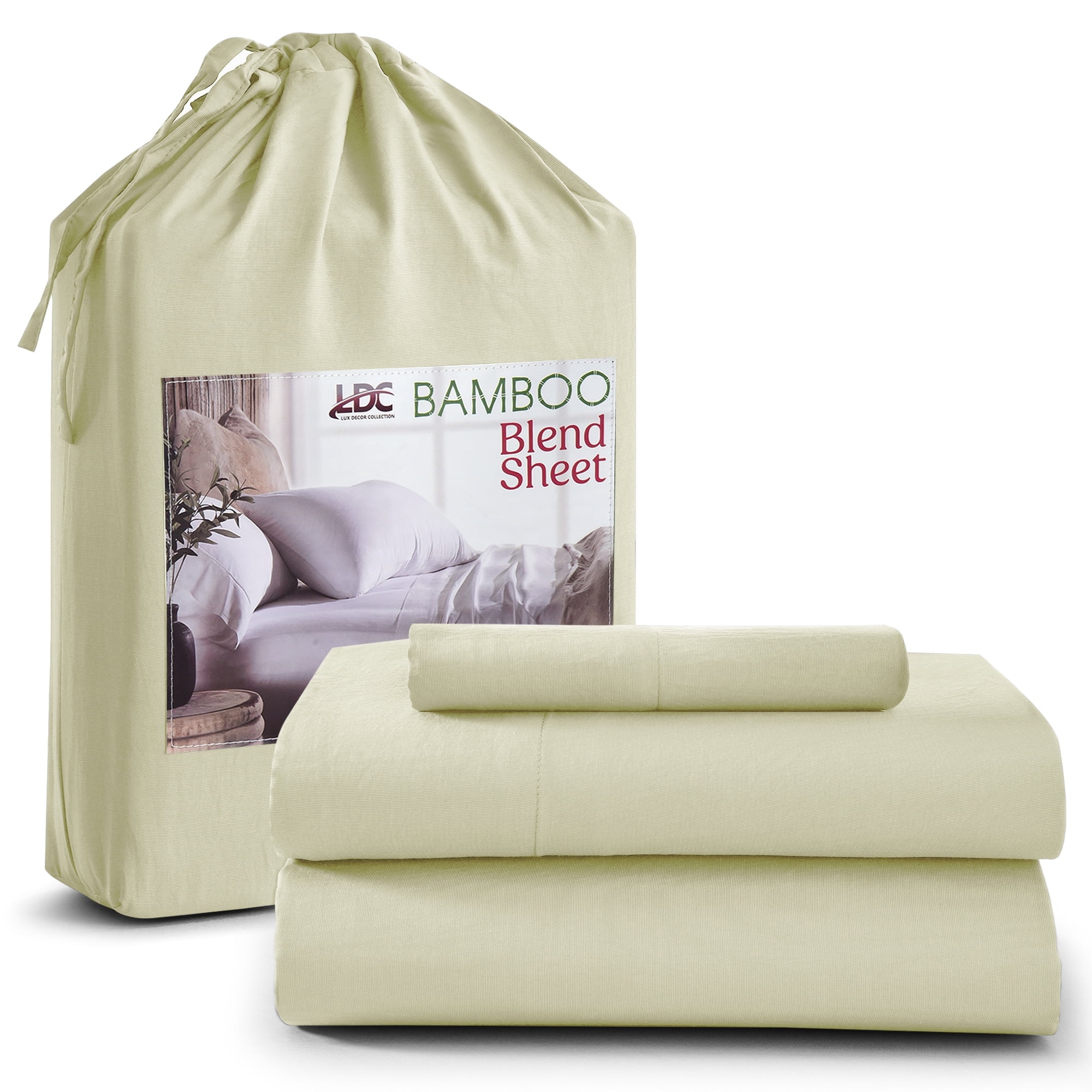 Lux Decor Collection Twin-XL Rayon from Bamboo Sheets, Deep Pockets ...