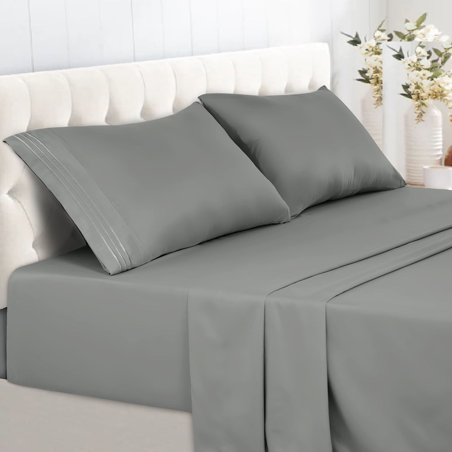 Lux Decor Collection Twin XL Sheets Set 4 Piece Bed Sheets for Twin