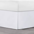 thumbnail image 1 of Lux Decor Full Bed Skirt - Easy fit with 16 Inch Tailored Drop - Brushed Microfiber, Soft Quadruple Pleated, Hotel Quality - White, 1 of 7