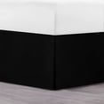 thumbnail image 1 of Lux Decor King Bed Skirt - Easy fit with 16 Inch Tailored Drop - Brushed Microfiber, Soft Quadruple Pleated, Hotel Quality - Black, 1 of 7