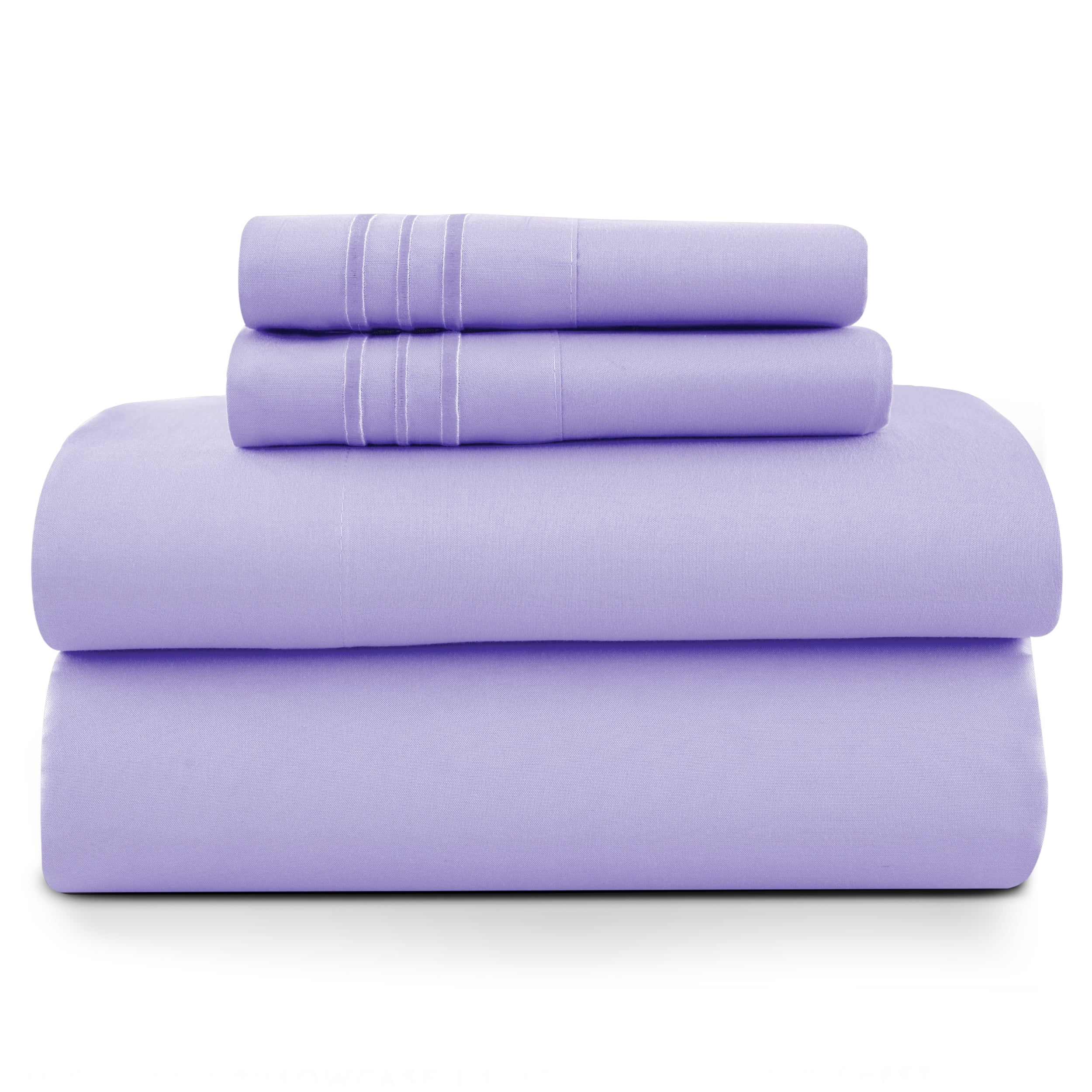 Lux Decor Collection Queen Size Bed Sheets, 6 Pc Microfiber Bedding ...