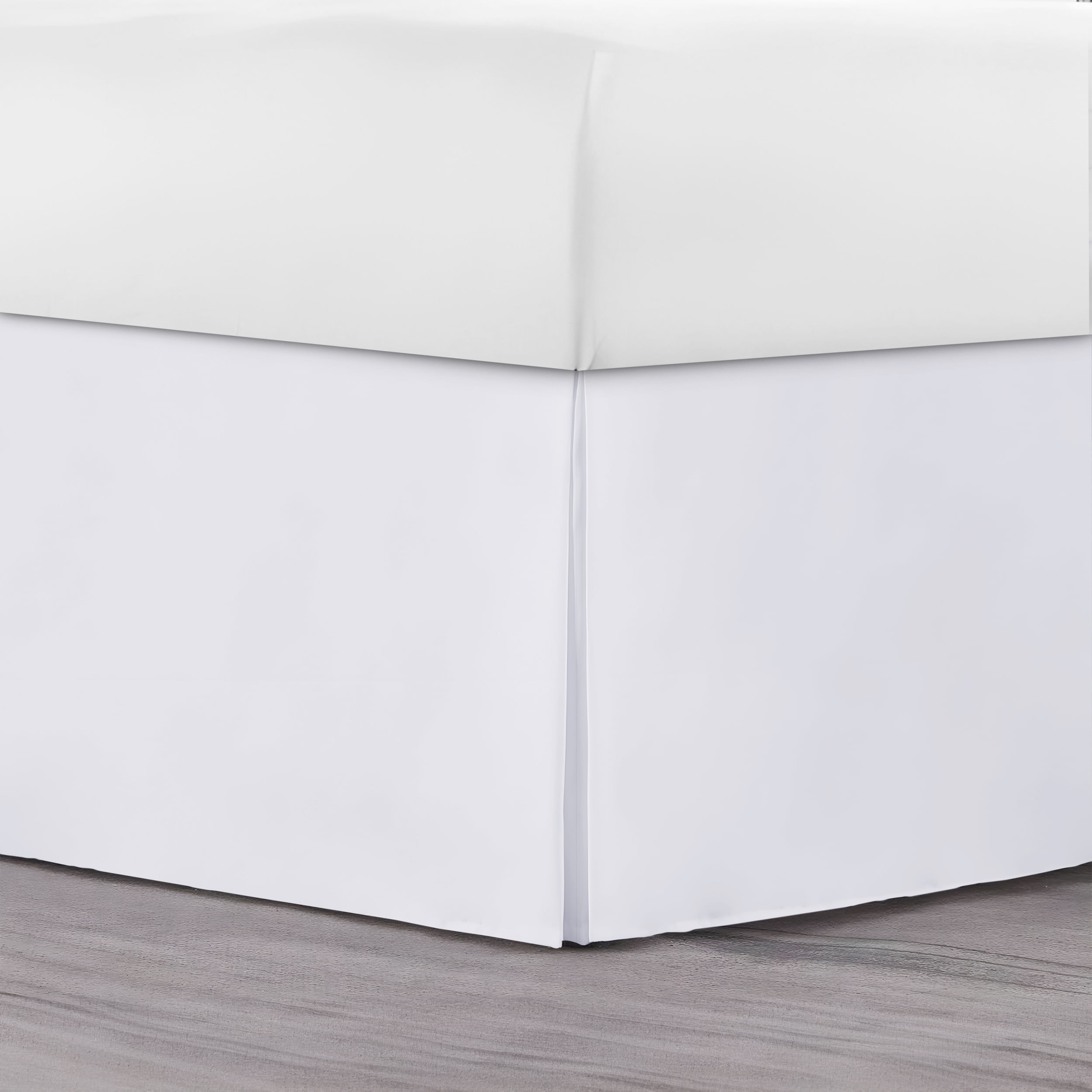 Lux Decor Twin Bed Skirt - Easy fit with 16 Inch Tailored Drop ...