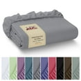 thumbnail image 1 of Lux Decor Twin XL Fitted Sheet Only - Ultra Soft Brushed Microfiber Bottom Sheet, 16” Deep Pocket with 360° Elastic Fit, Wrinkle & Fade Resistant, Dark Grey, 1 of 9
