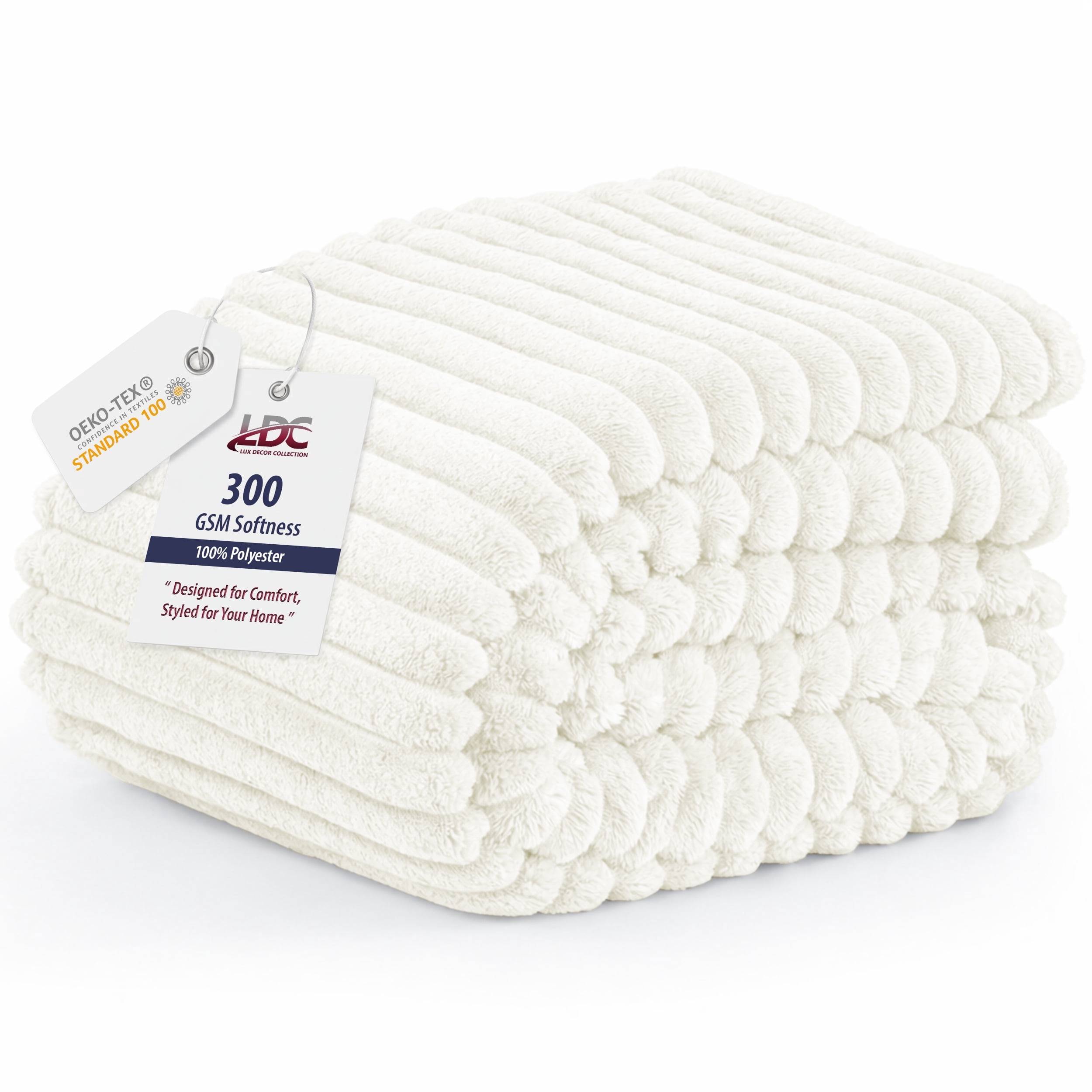 Lux Decor King Size Blankets for Bed, Ultra Soft Lightweight