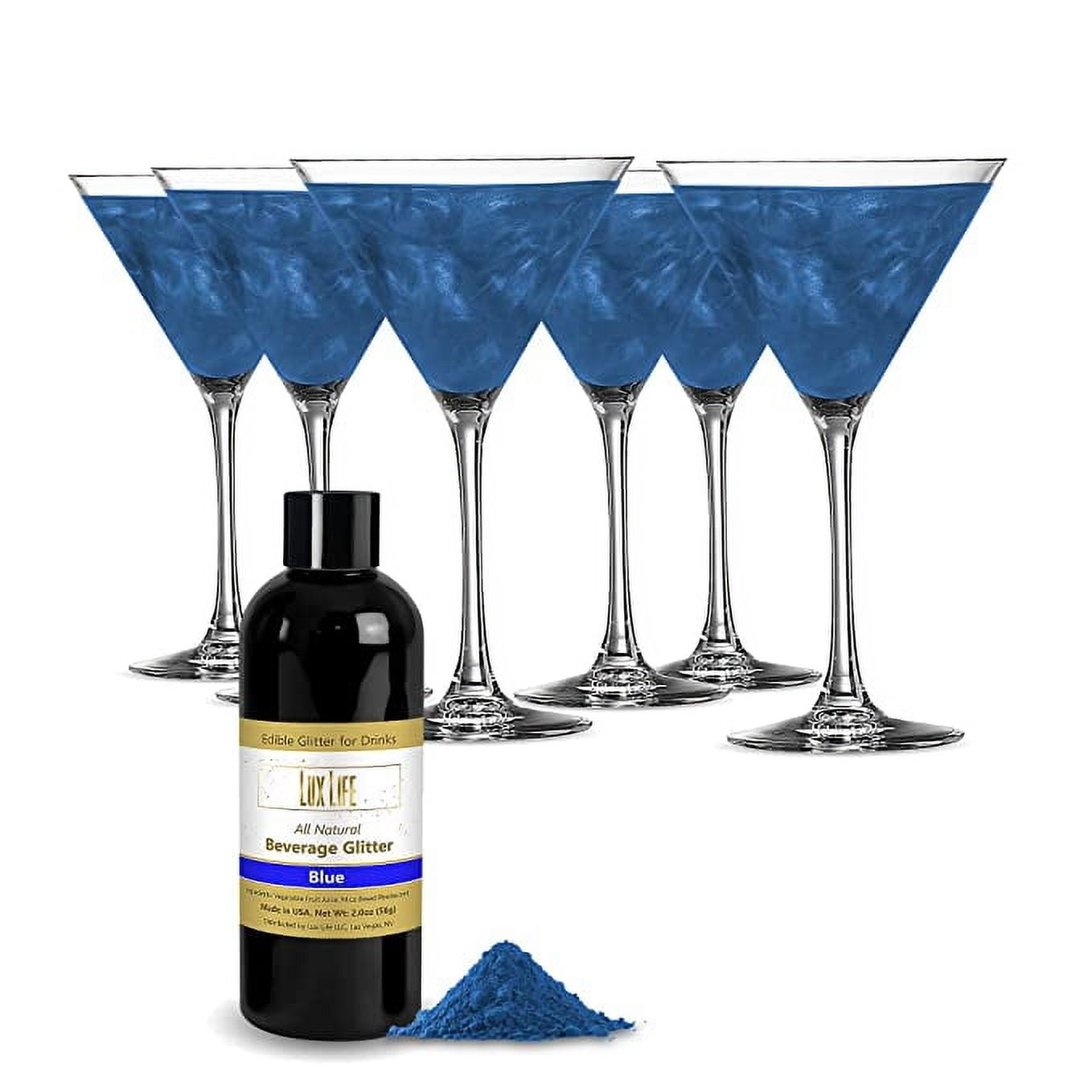 Lux Life Edible Glitter for Drinks 100 Natural Ingredients, Made in