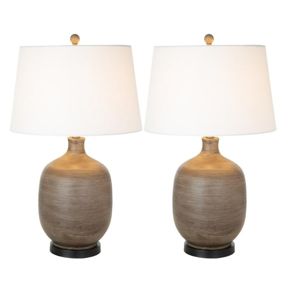Lux Lighting Stunning Brown Table Lamps (Set of 2) 3-Way Switch  3-Way Switch