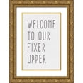 thumbnail image 1 of Lux + Me Designs 11x14 Gold Ornate Wood Framed with Double Matting Museum Art Print Titled - Welcome to Our Fixer Upper, 1 of 4