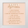 thumbnail image 1 of Lux + Me Designs 12x12 White Modern Wood Framed Museum Art Print Titled - Daily Affirmations, 1 of 4