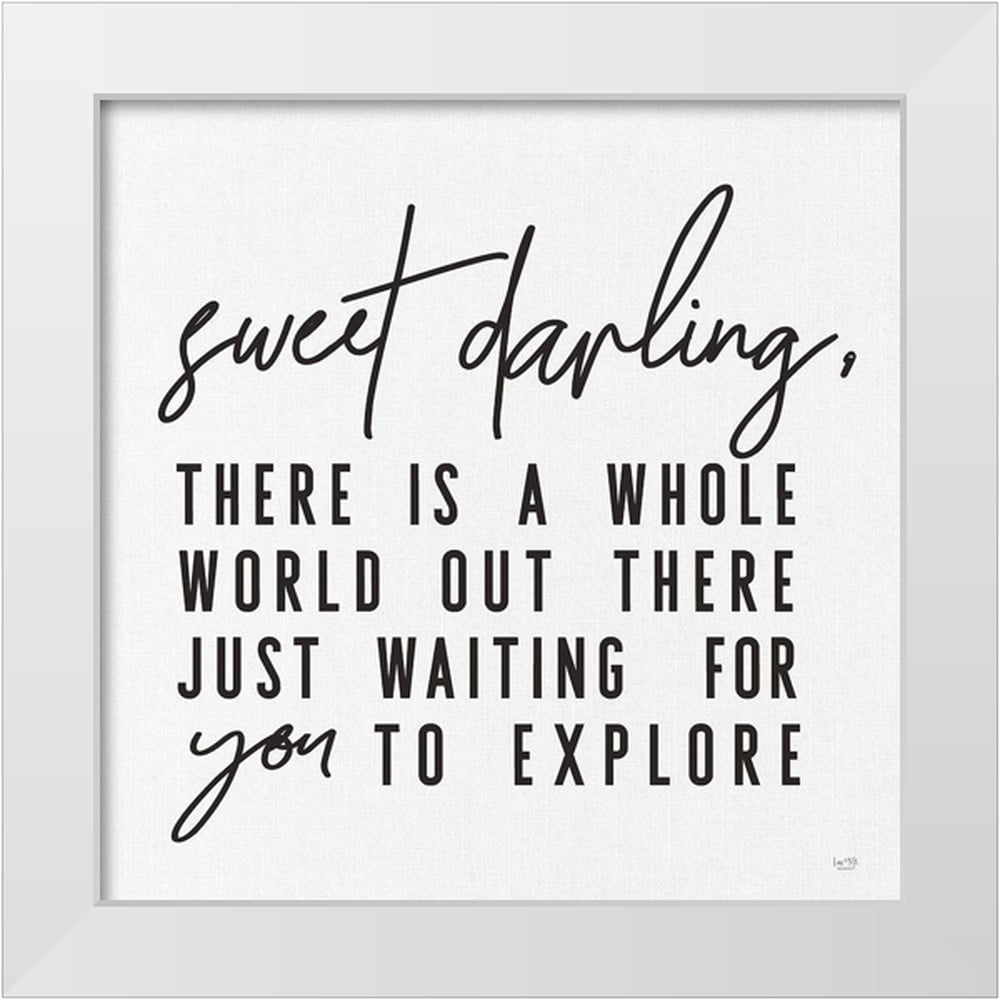 Lux + Me Designs 12x12 White Modern Wood Framed Museum Art Print Titled