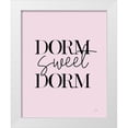 thumbnail image 1 of Lux + Me Designs 12x14 White Modern Wood Framed Museum Art Print Titled - Dorm Sweet Dorm, 1 of 4